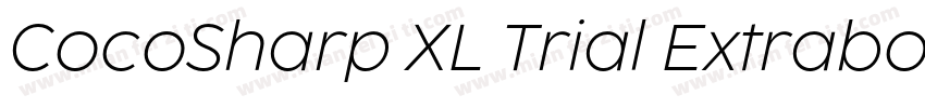CocoSharp XL Trial Extrabold字体转换